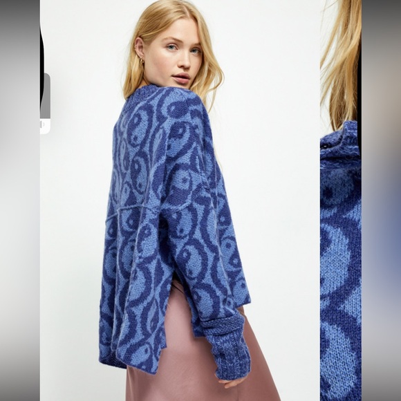 Free people ying yang crew neck sweater small - Picture 2 of 7